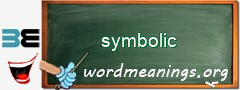 WordMeaning blackboard for symbolic